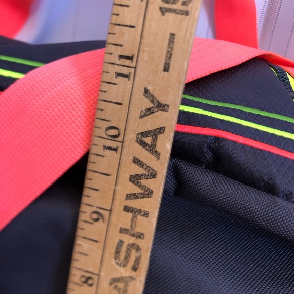 Adidas Grey and Neon Pink and Green Duffel Bag - Picture 15 of 16